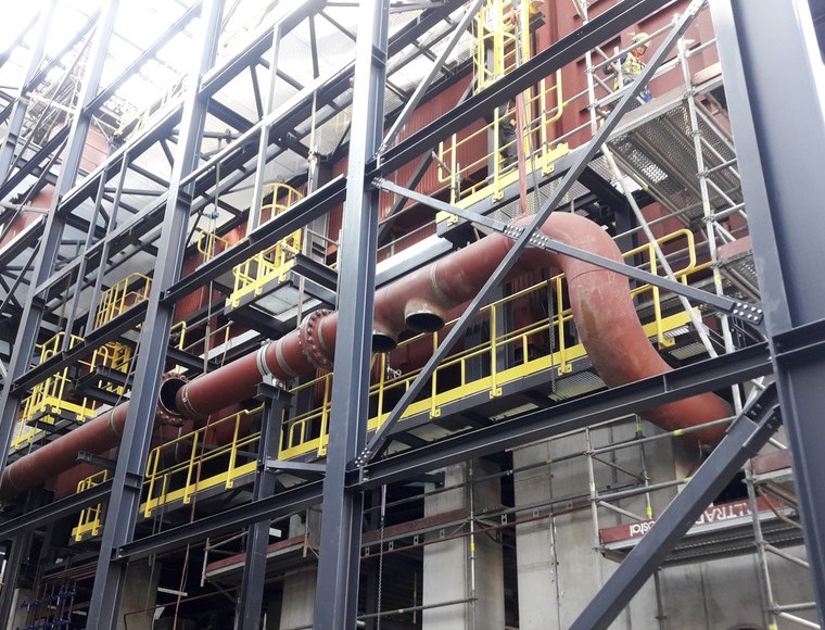 Successful tightness test of the first of the exchanged boilers (K15) in the Żerań heat and power plant.