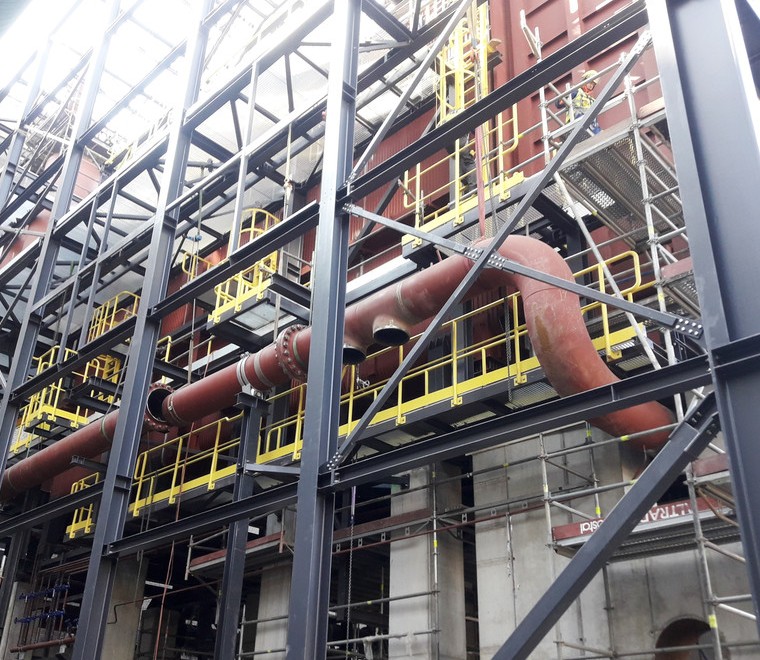 Successful tightness test of the first of the exchanged boilers (K15) in the Żerań heat and power plant.