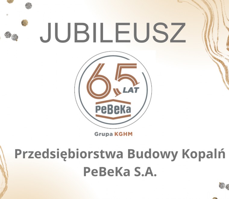 Życzenia Jubileuszowe od Zarządu firmy PeBeKa S.A. z okazji 65-lecia firmy